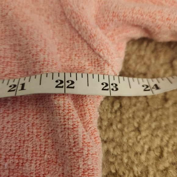 Womens PINK Sweatshirt Pullover Smocked Neck Size L Long Sleeve #S467 - Picture 4 of 7